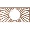 Ekena Millwork Hoover Wood Fretwork Pierced Ceiling Medallion, Wood (Paint Grade), 22"W x 11"H x 8 1/8"ID x 3/8"T CMWP22X11X0375HOMF - alternate 2